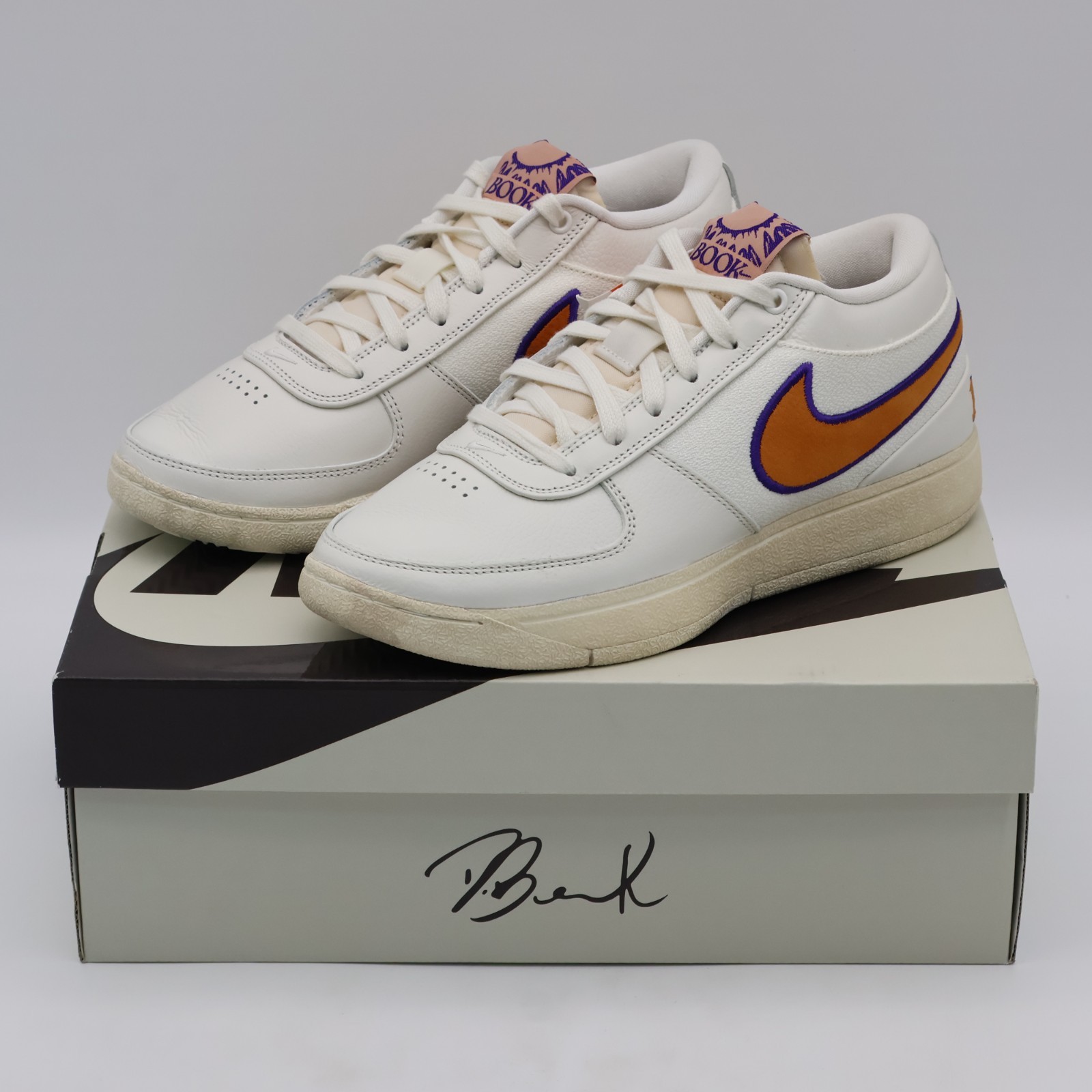 FJ4250-106 Nike Book 1 Sail Court Purple Clay Orange (Men's) | eBay