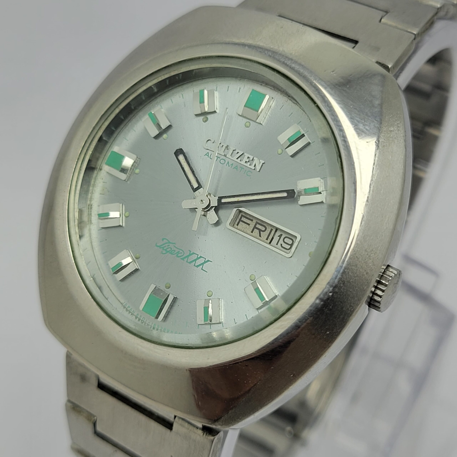 Citizen Tiger XXX Automatic 4-165080 SMT Day/Date Vintage Watch