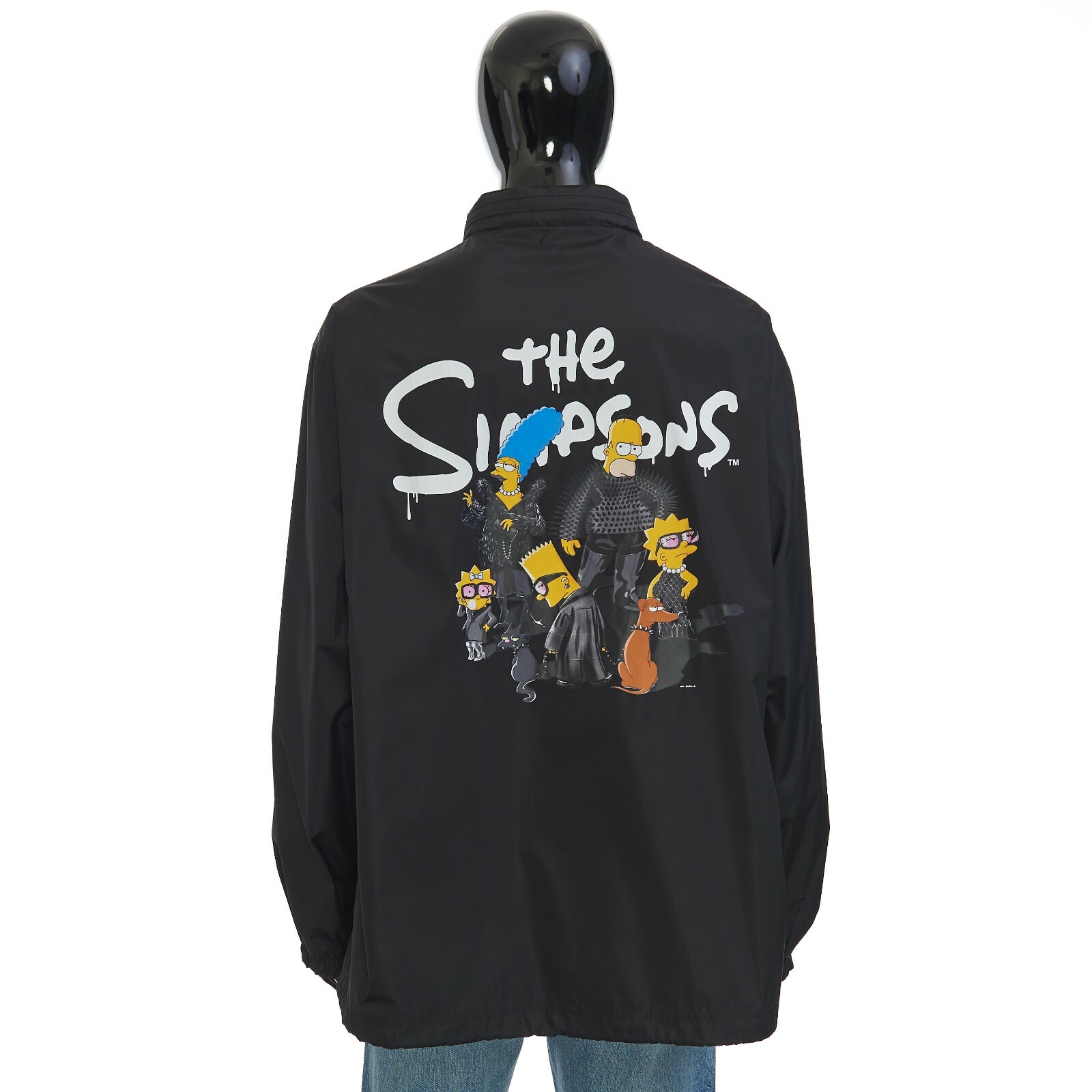 BALENCIAGA x THE SIMPSONS 1990$ Black Nylon Rain Jacket | eBay