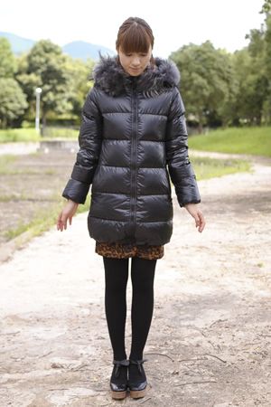 シャイニーな素材感☆duvetica デュベティカ kappa grey fur-fin