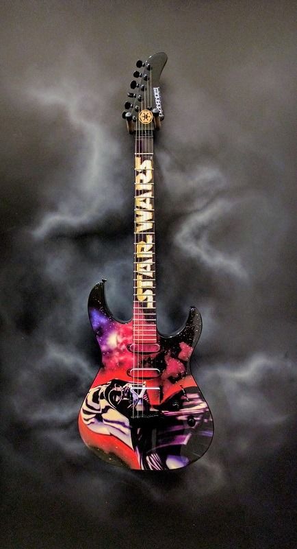 Fernandes Retrorocket Star Wars Guitar feat. Darth Vader w/ OHSC