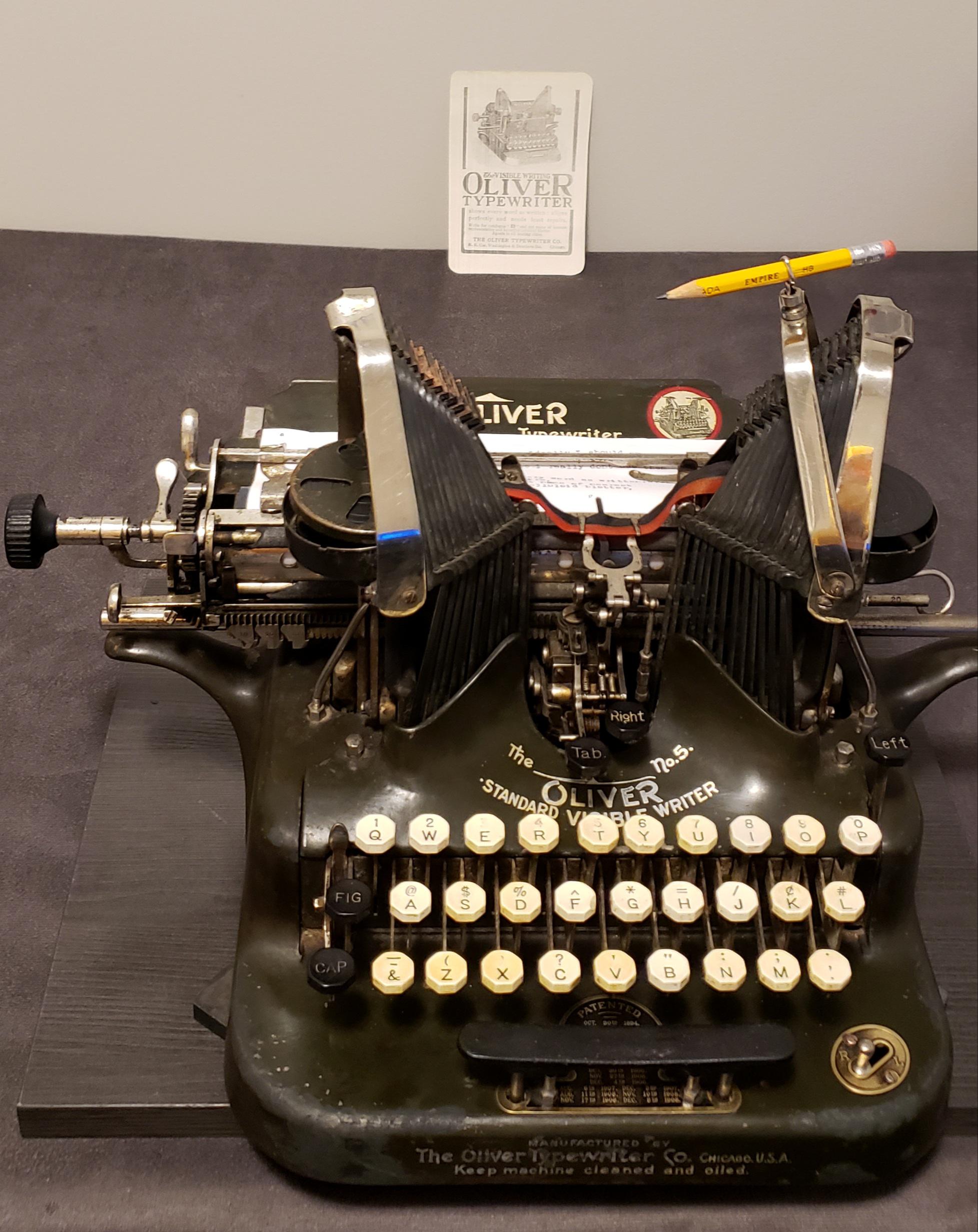 実働品 OLIVER No 9 オリバータイプライター 1919年製｜Yahoo!フリマ