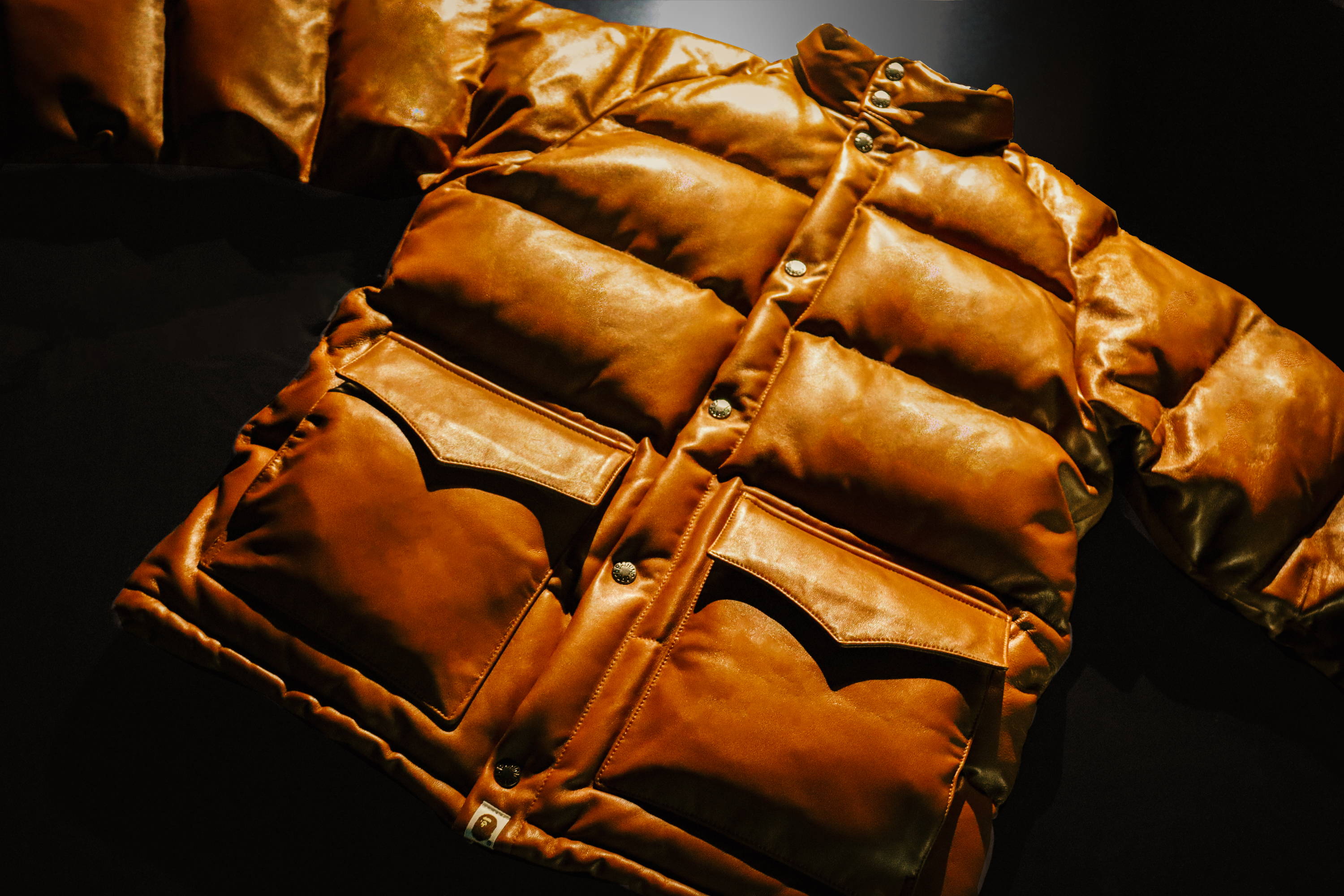 LEATHER CLASSIC DOWN JACKET | bape.com