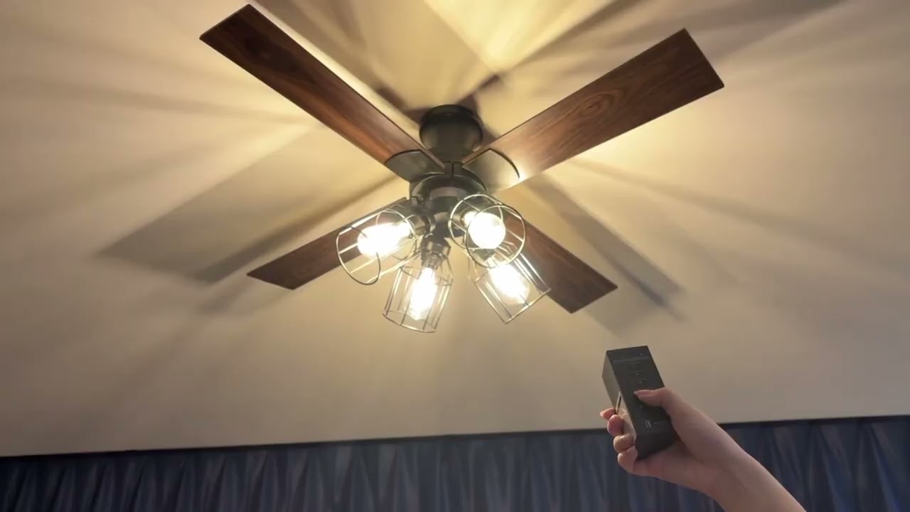 シーリングファン XZF-156113RL ガラスグローブ 5個 & リモコン