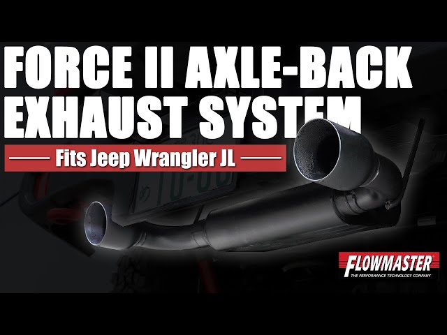 JLラングラー】FLOWMASTER Force2 Axle-back エキゾーストシステム