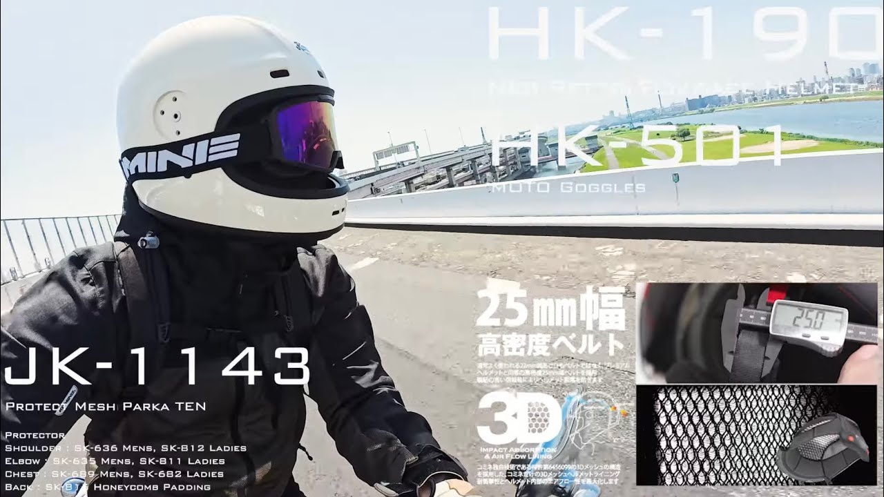 コミネ公式】HK-190 ネオレトロフルフェイスヘルメット | CATEGORY