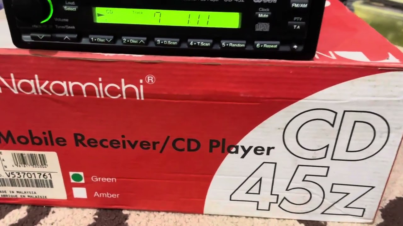 Head Unit Nakamichi CD-45z - YouTube