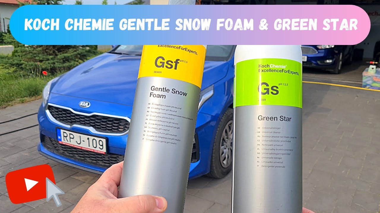 Koch Chemie Gentle Snow Foam (GSF) + Green Star (GS) test - YouTube