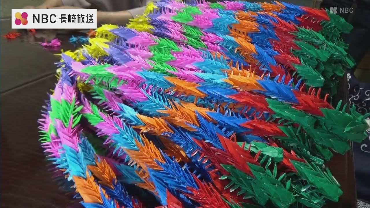 平和の折鶴」1万羽 今年も 高校生平和大使に託す折り鶴を制作 長崎県