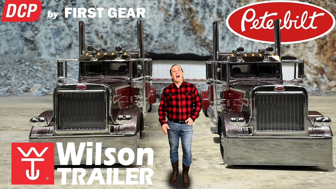 Epic 1:64th Scale DCP Peterbilt 389 with Wilson Grain Trailer