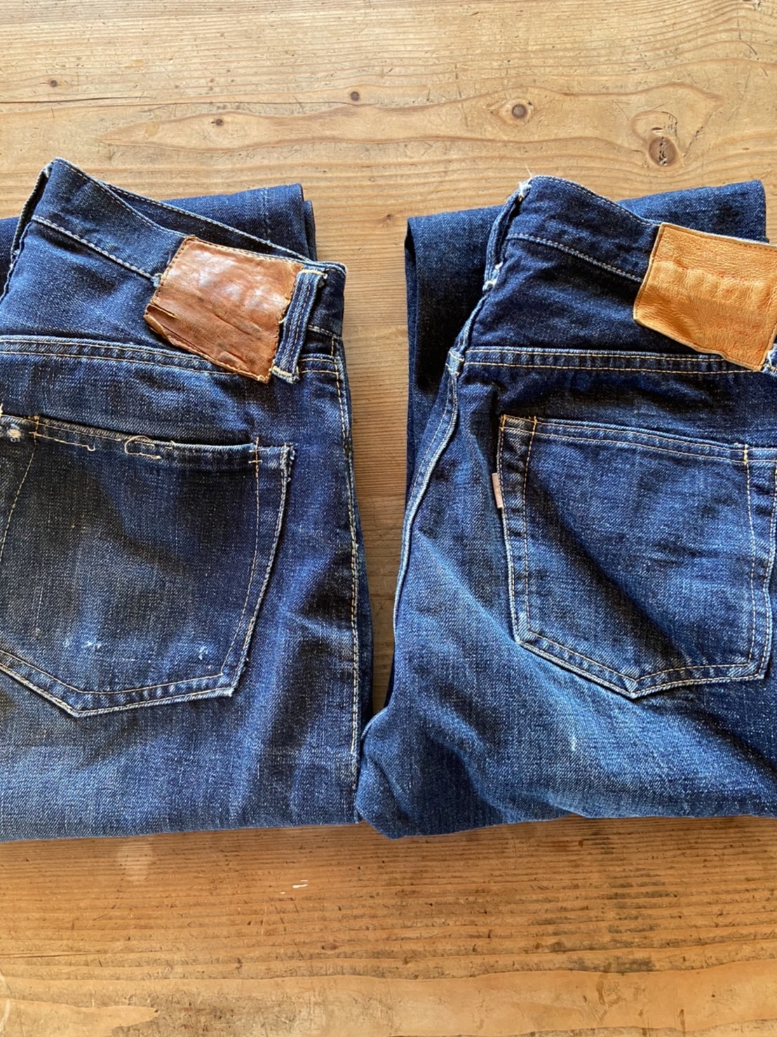 ウエアハウスのデッドストックブルー二本目となる 大戦モデル