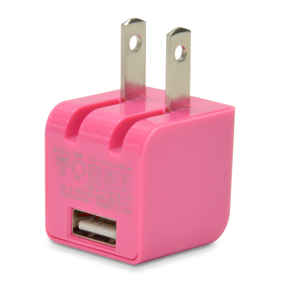 CUBE MINI USB 充電器 1A ピンク [CUBEAC110PK] – JTT Direct