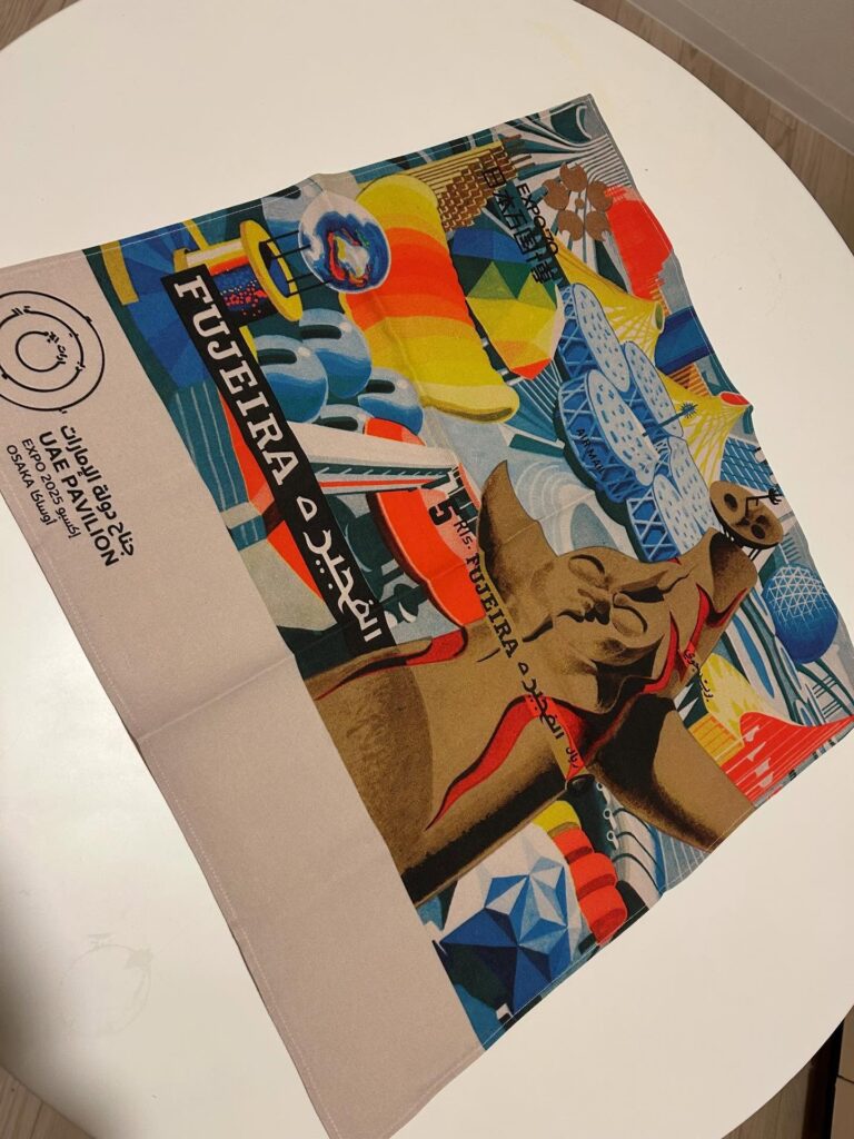 大阪・関西万博】UAE館限定！太陽の塔ハンカチがお洒落すぎ！絶対