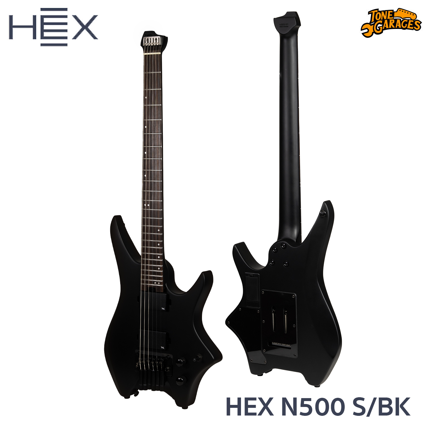 HEX N500 Headless Electric Guitar with Gigbag – Tone Garages