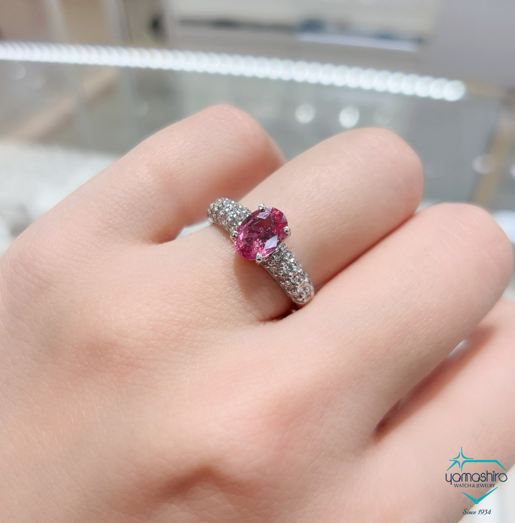 那覇メインプレイス店✨パパラチアサファイアリング💓 | 山城時計店