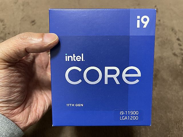 第11世代 Intel CPU Corei9 11900 LGA1200 65W を購入して確認した話