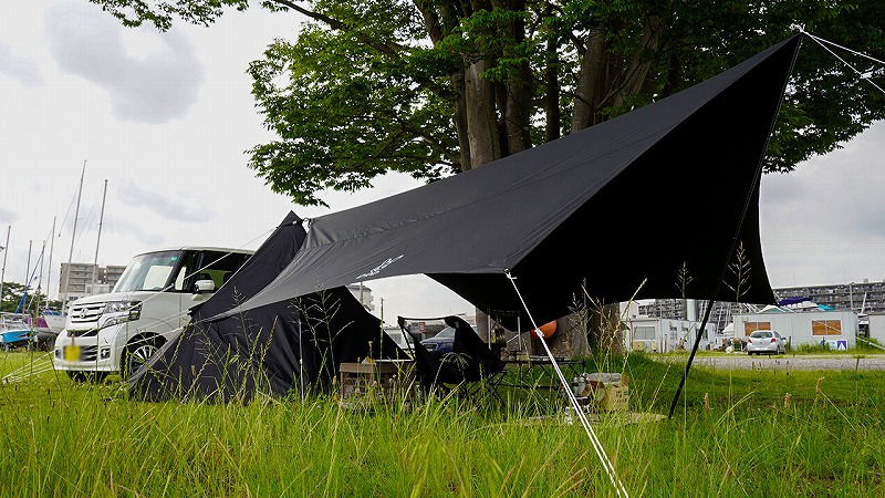 DOD いつかのタープ+とんがりハット ブラック 574【キャンプ】DOD