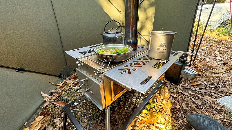 1467-2【キャンプ】【4K】サイドシェルフ付き！Soomloom 2023年新商品