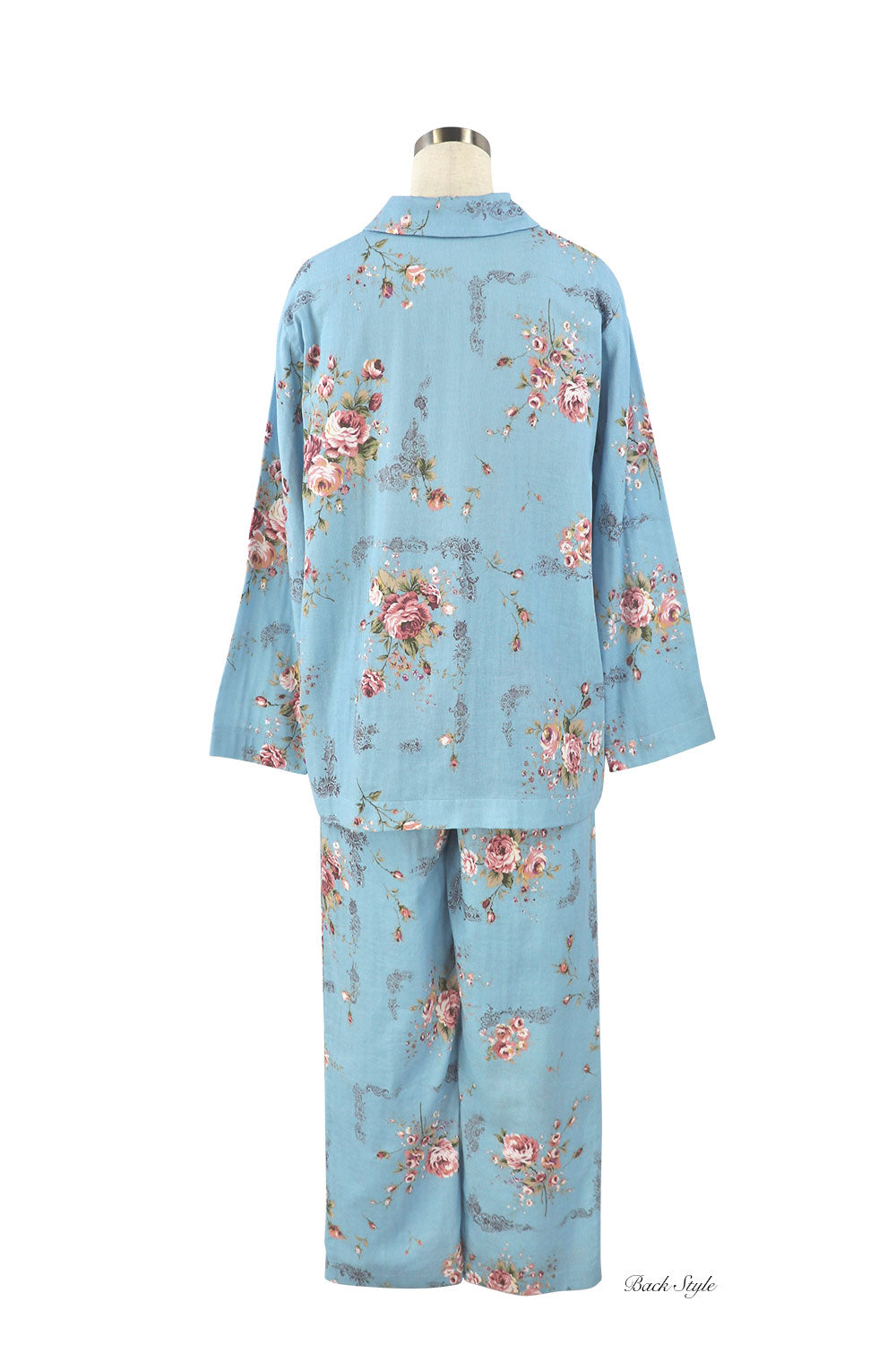 ダブルガーゼ花柄プリント 襟付き長袖パジャマ – IKUKO ONLINE SHOP