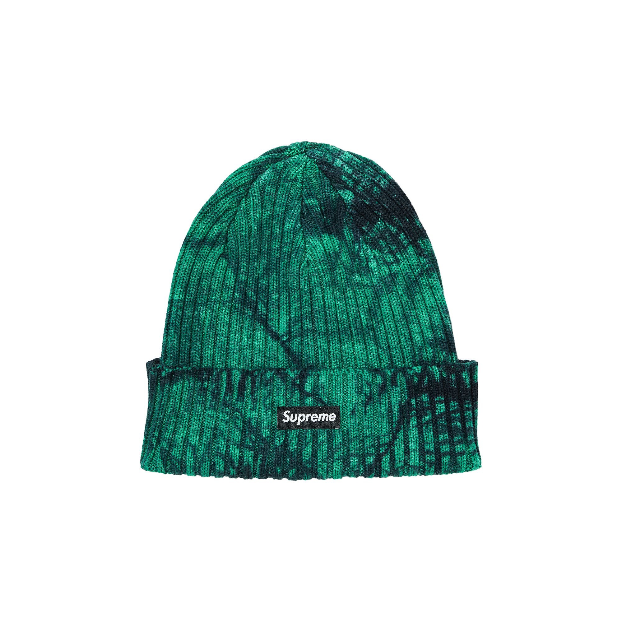 Supreme Supreme Overdyed Beanie 'Splatter Green' | REVERSIBLE