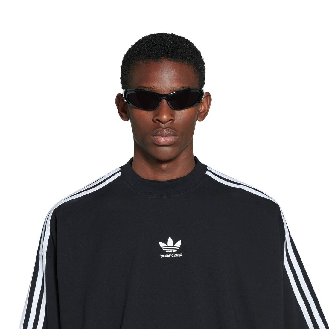 BALENCIAGA Reverse Xpander Rectangle Sunglasses in Black | REVERSIBLE