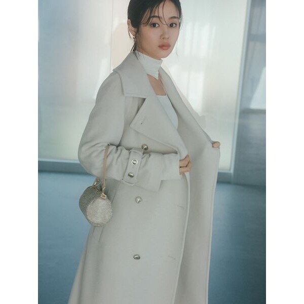 ウールカシミヤスタンドカラーコート【カンヘウォン着用