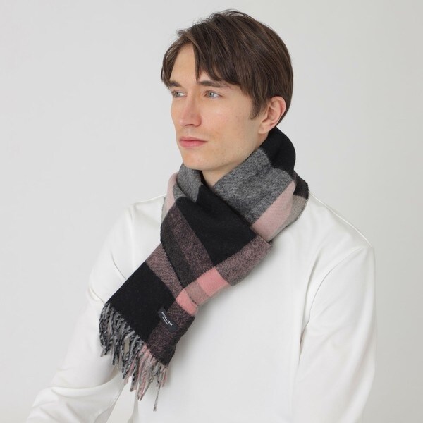 クレストブリッジチェックリバーシブルマフラー | ブラックレーベル