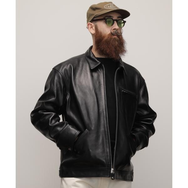 LEATHER TRACKER JACKET／レザートラッカージャケット | ショット