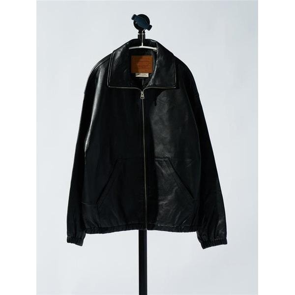 PREMIUM BLACK FULLZIP SPORTS LEATHER JACKET | リーバイス(Levi's