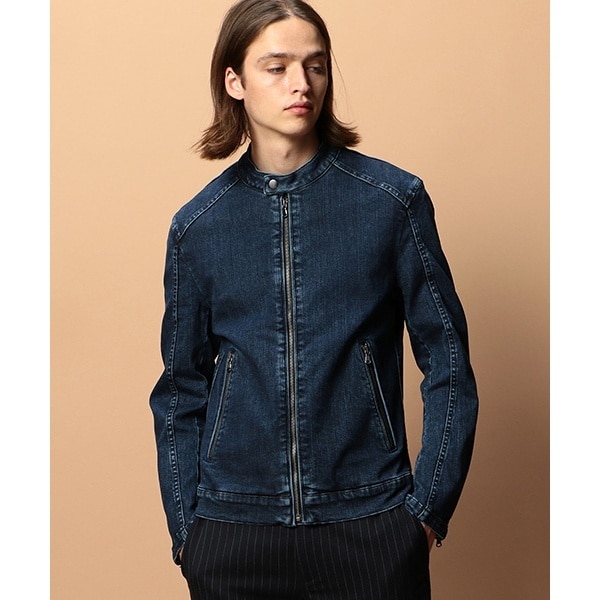 デニムシングルライダースジャケット | ユニオンステーション(UNION