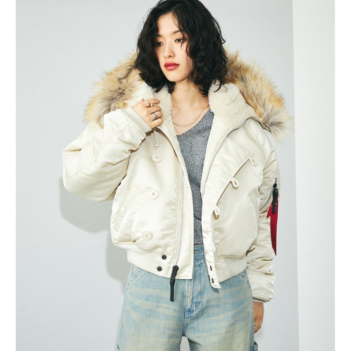 レディース N-2B ショートフライトジャケット | アルファ