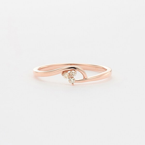 K10 ピンクゴールド ダイヤモンド リング（指輪） | エステール