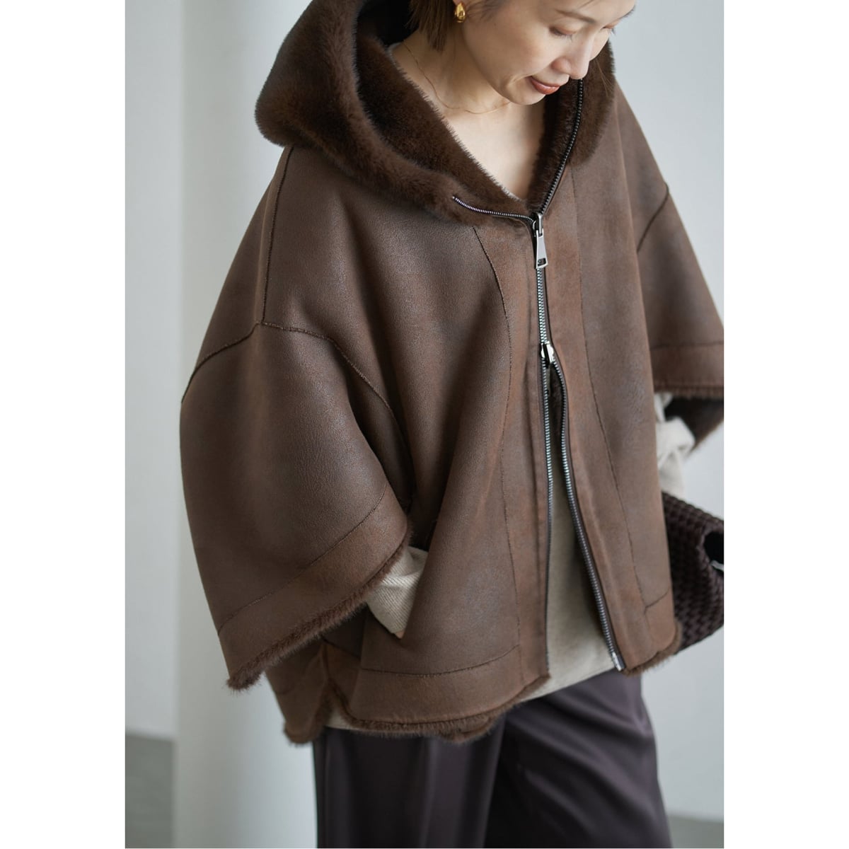 LOU ANDREA/ルーアンドレア ECO FUR BZ エコファーブルゾン | イエナ