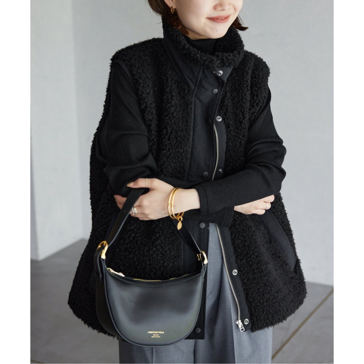 ECOPELボアショートベスト | スローブ イエナ(SLOBE IENA) | マルイ