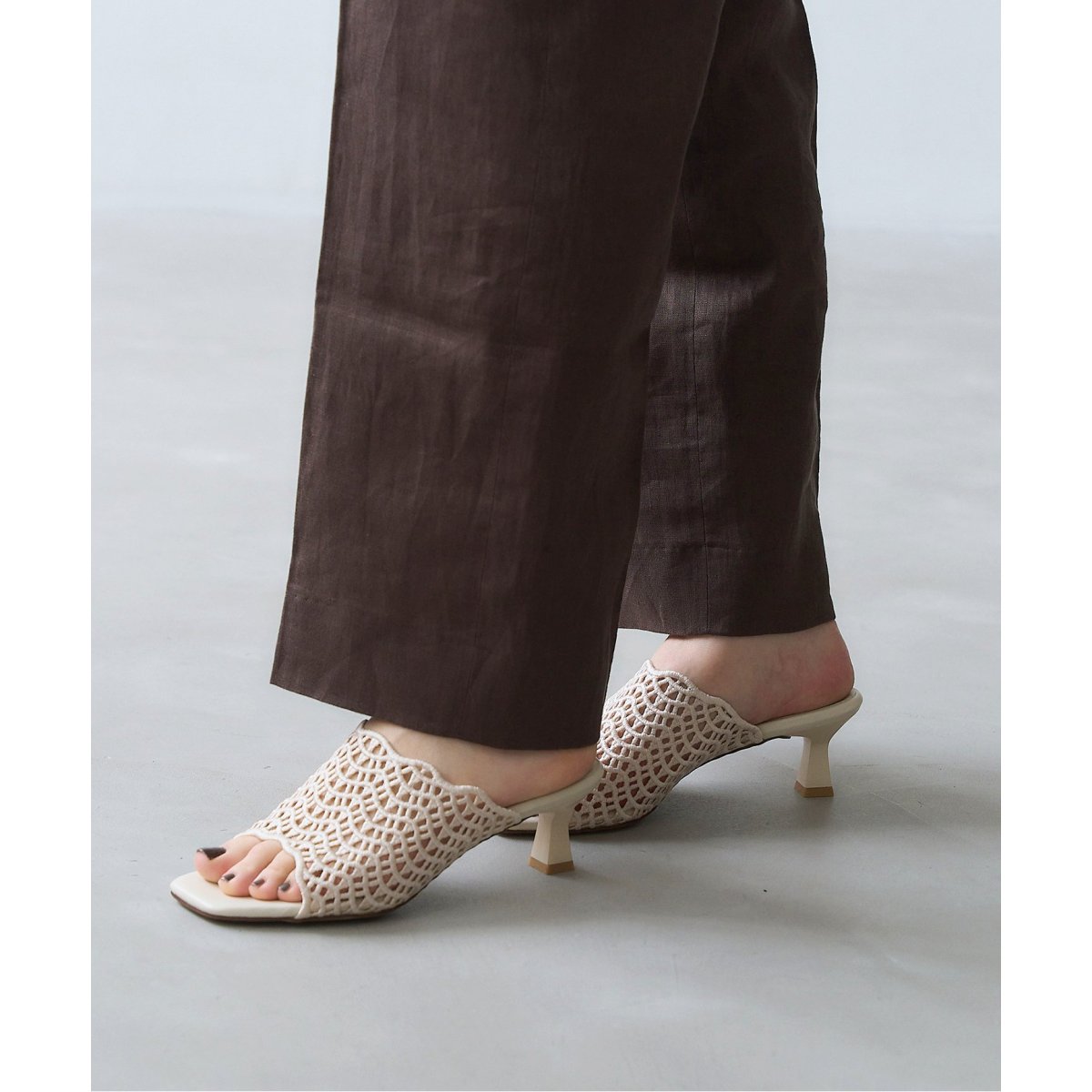 5cmクロシェミュールサンダル | ルタロン(LE TALON) | マルイウェブ