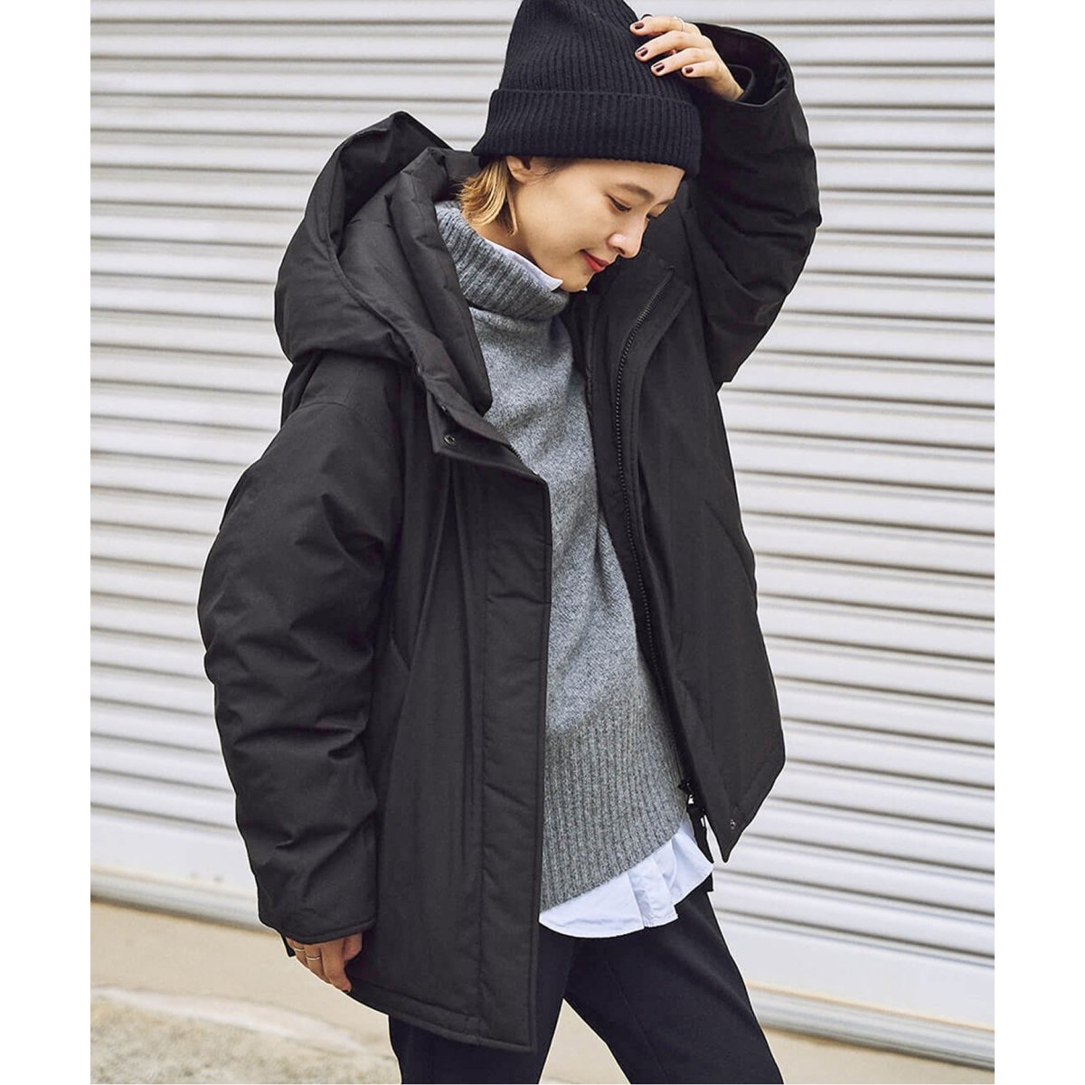 撥水フーデッドダウンハーフコート | スピック＆スパン(Spick and Span