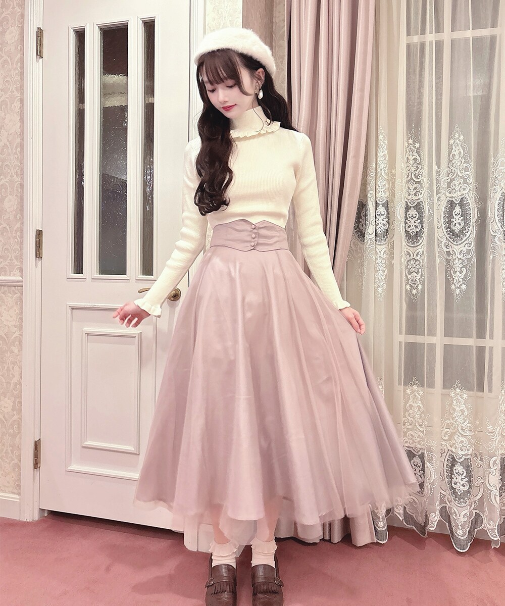 バックリボン2wayコルセットチュールスカート | フィント(FINT