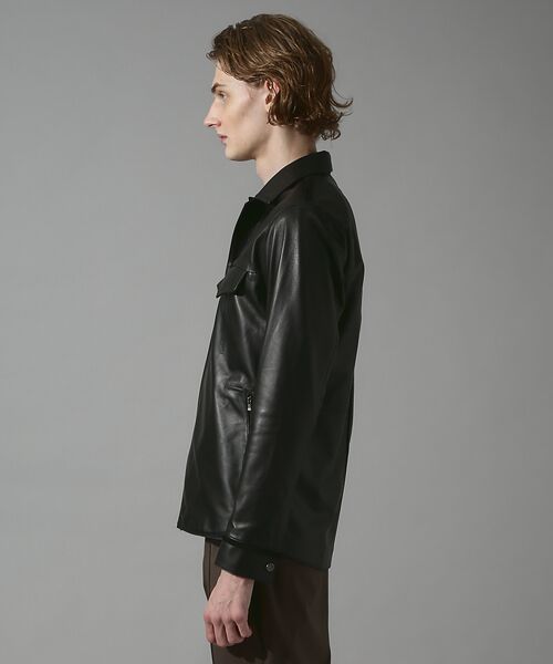 セール】 ラムレザーシャツ ブルゾン （レザーブルゾン・ジャケット