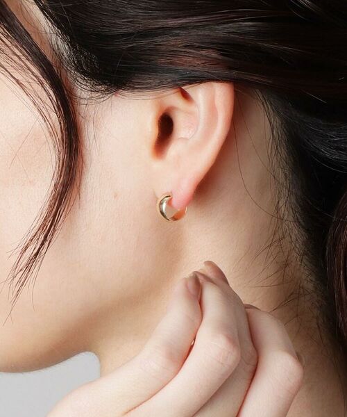 K10平甲 フープピアス （ピアス・イヤリング）｜COCOSHNIK / ココシュ