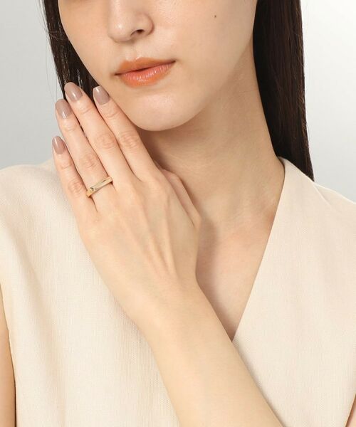 K10面取りカットシグネット リング （リング）｜COCOSHNIK / ココシュ