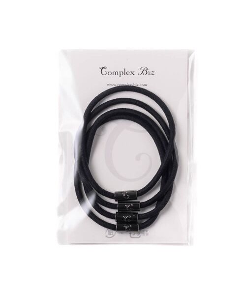 ベース用ロゴポニー 4本セット （ヘアゴム・シュシュ）｜Complex Biz