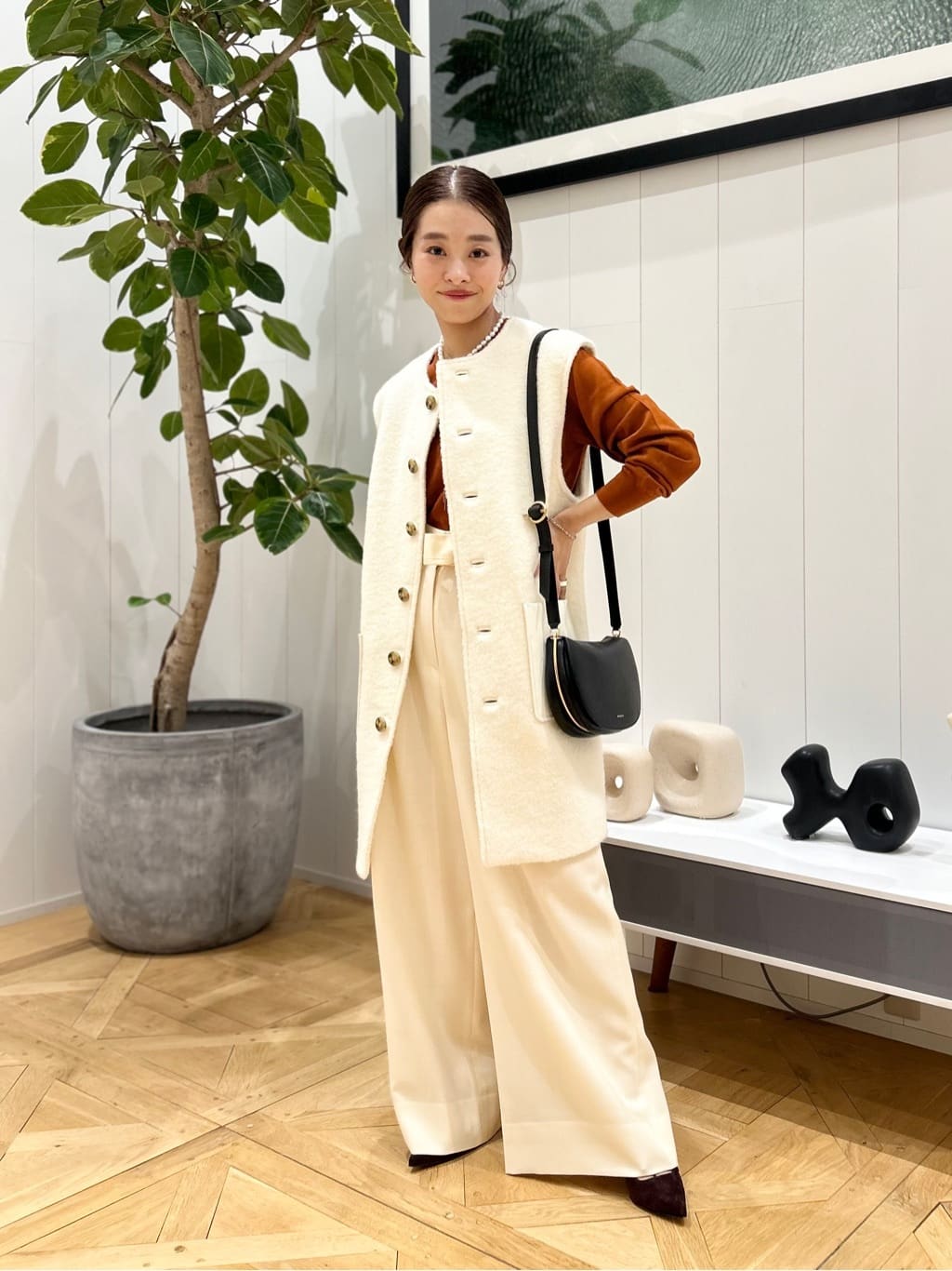 セール】 シープパイル クルーネックジレ （ベスト）｜TOMORROWLAND