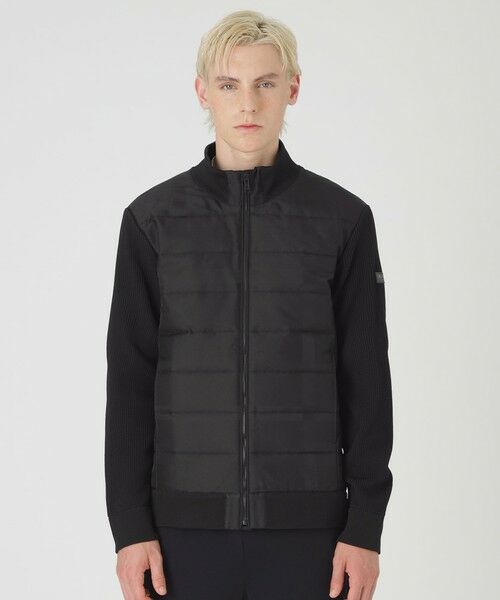 セール】 ファブリックコンビニットブルゾン （ニット・セーター