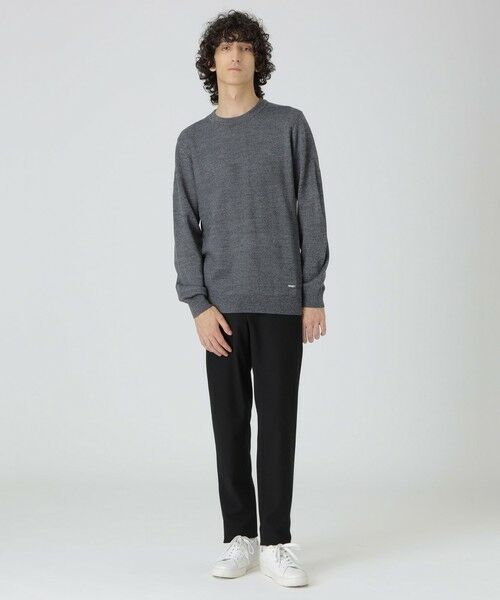 セール】 シャドーチェッククルーネックニット （ニット・セーター