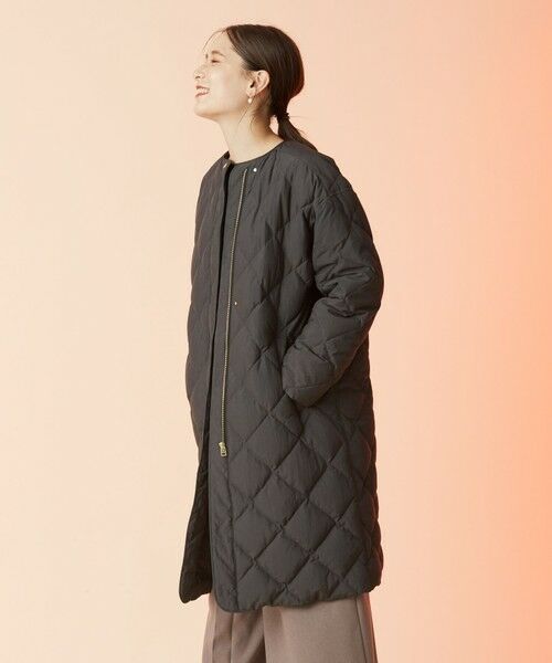セール】 【洗える】キルティングロング ダウンコート （ダウン