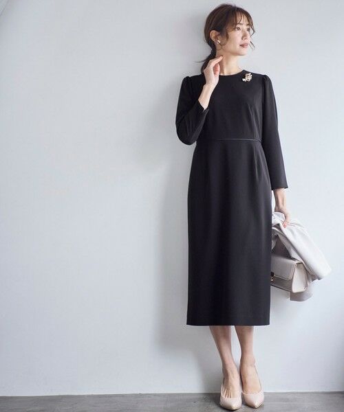 洗える】セレモニーダブルクロス ワンピース （ロング・マキシ丈