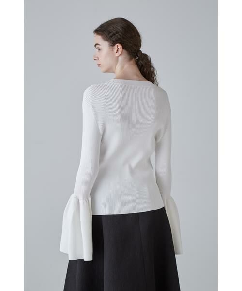 セール】 ◇ラッフルスリーブニット （ニット・セーター）｜ADORE