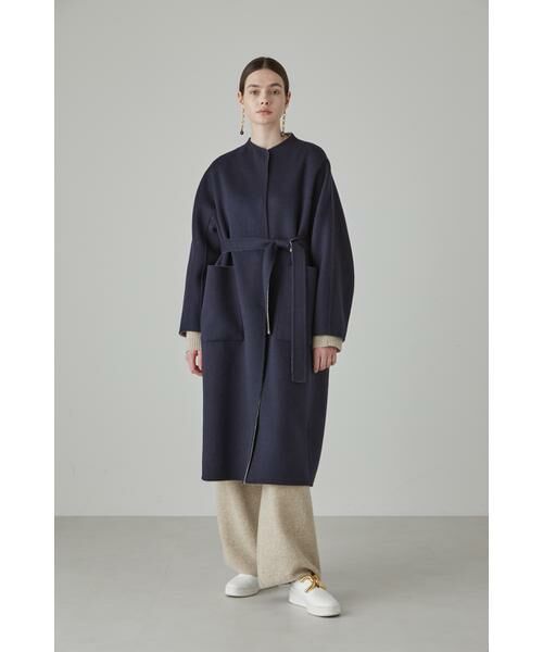 カシミヤ混 2TONE リバーロングコート （アウター）｜ADORE / アドーア