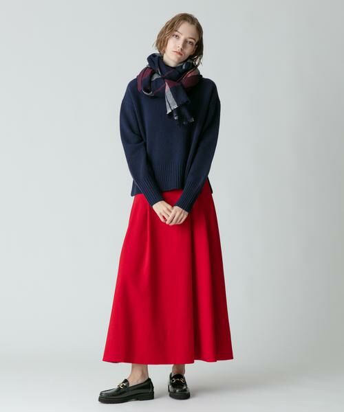 セール】 ポリエステル調フランネルフレアスカート （スカート