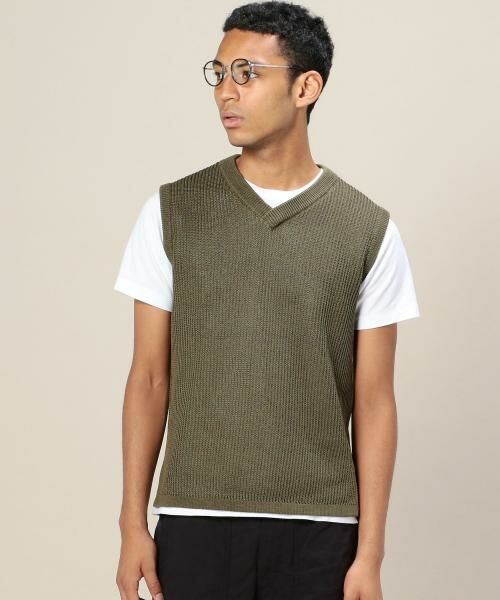 BY ストロー コットン アゼ ニットベスト （ベスト）｜BEAUTY&YOUTH